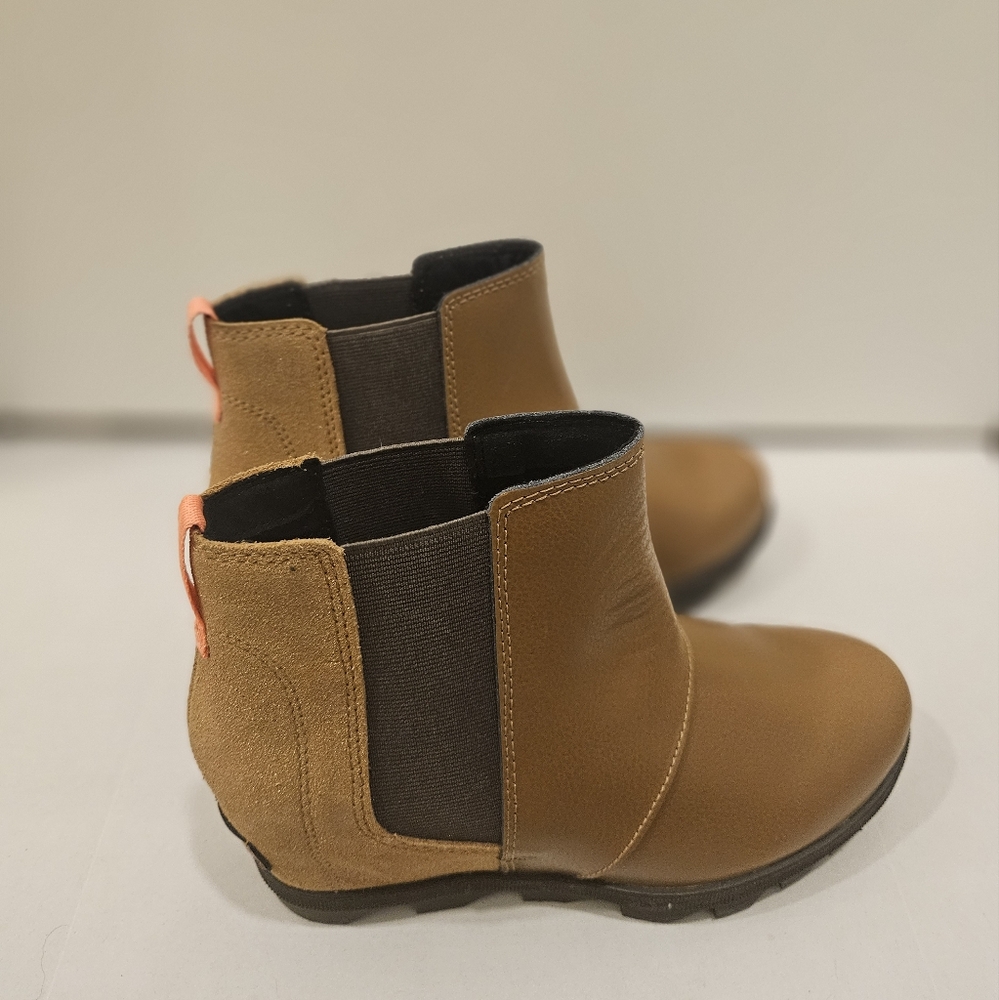 Sorel Joan of Arctic II Leather Sparkle Hidden Wedge Excellent - Picture 3 of 10